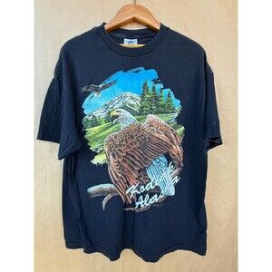 Vintage 90s Kodiak Alaska Bald Eagle T-Shirt - XL - Bobby Gs - AAA -